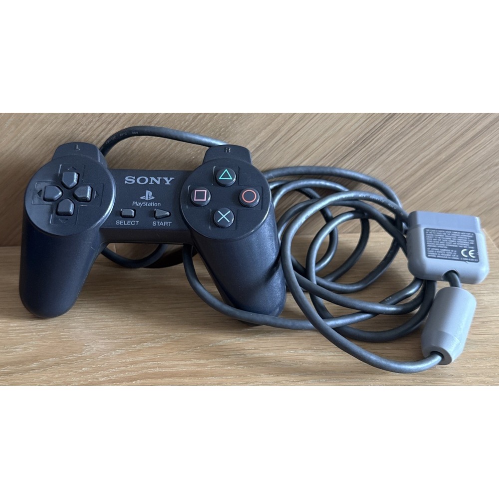 OEM Sony PlayStation 1 PS1 Black Controller Tested Working SCPH-1080